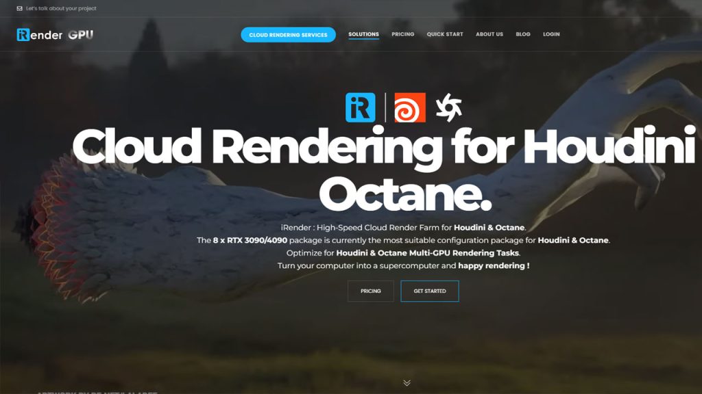 최고의 Houdini용 Octane Render 렌더 팜 irender farm