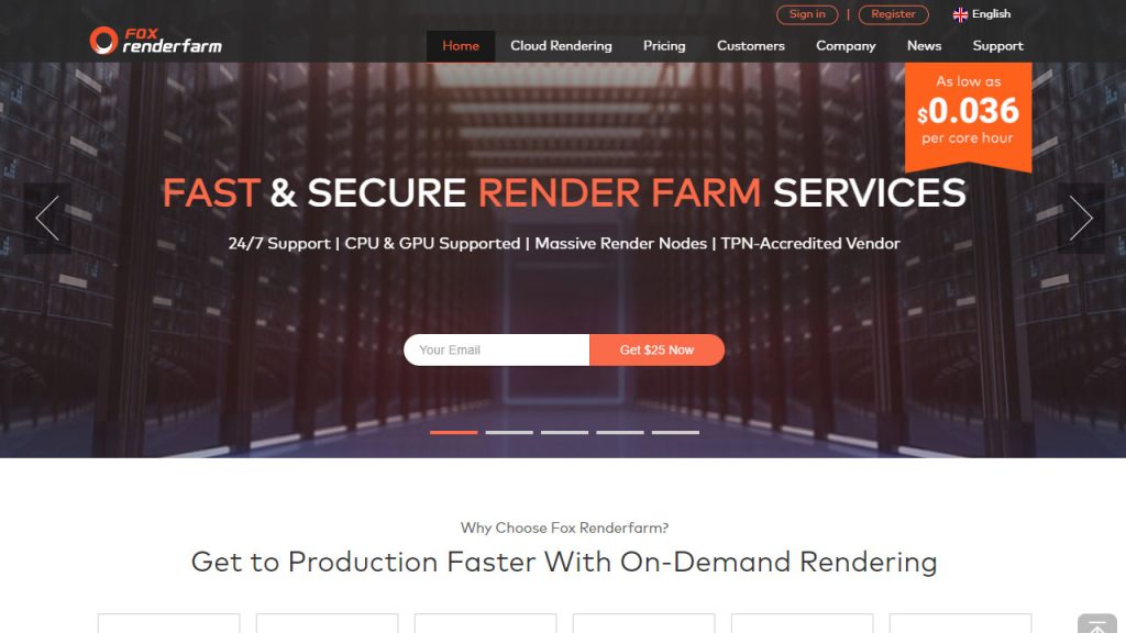 애니메이션을 위한 최고의 온라인 렌더 팜 foxrenderfarm