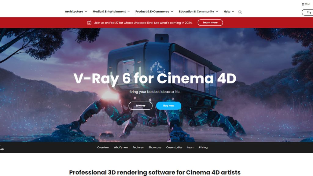 Cinema 4D를 위한 최고의 렌더 엔진 Vray