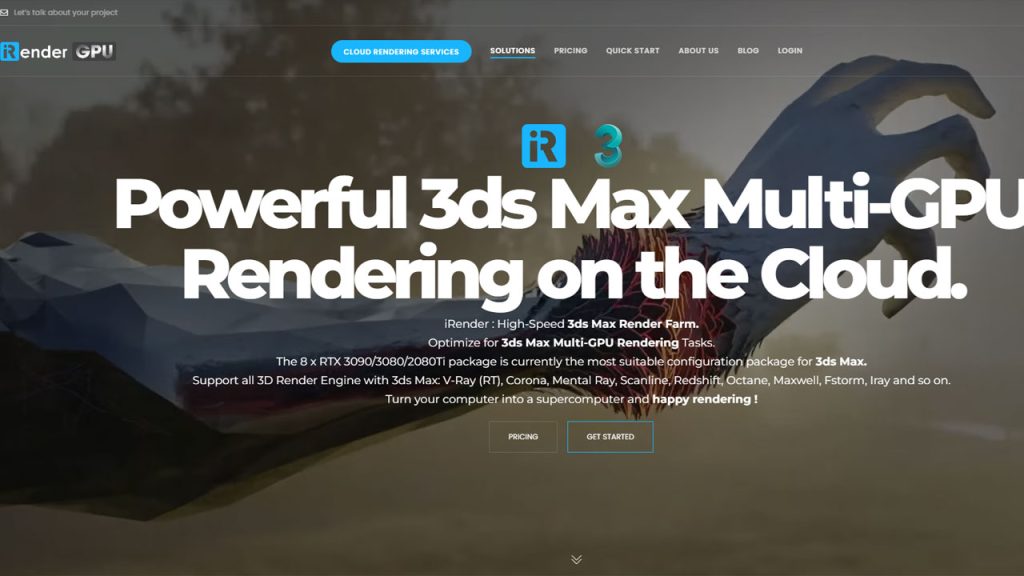 3ds Max를 위한 최고의 GPU 렌더 팜 irender farm