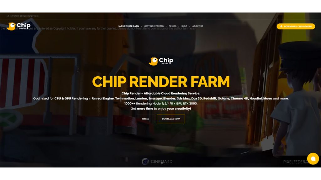 Redshift를 위한 최고의 GPU 렌더 팜 chip render farm