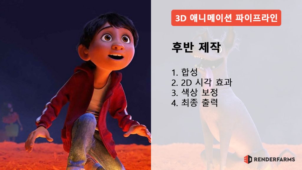 3D 애니메이션 파이프라인 후반 제작