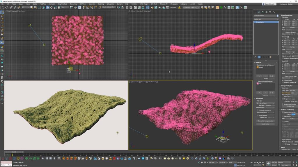 Corona Renderer 쉽고 놀라운 렌더링을 위한 5가지 기능 scatter cosmos