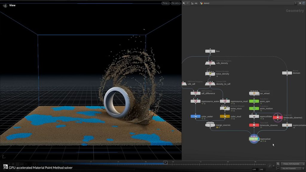 Houdini 20.5 미리보기 MPM solver