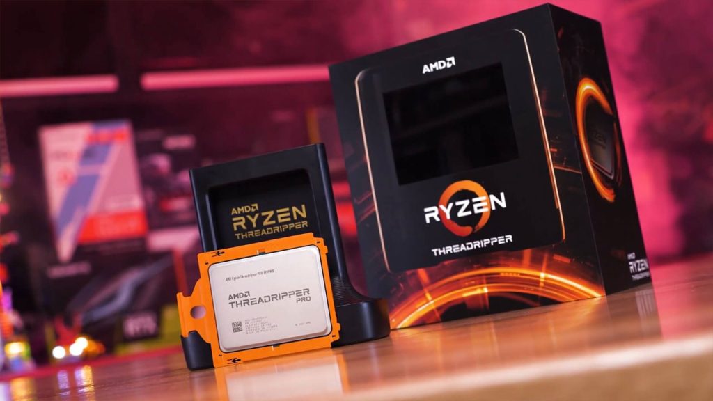 CPU와 GPU 렌더링 CPU AMD Threadripper Pro 5995WX