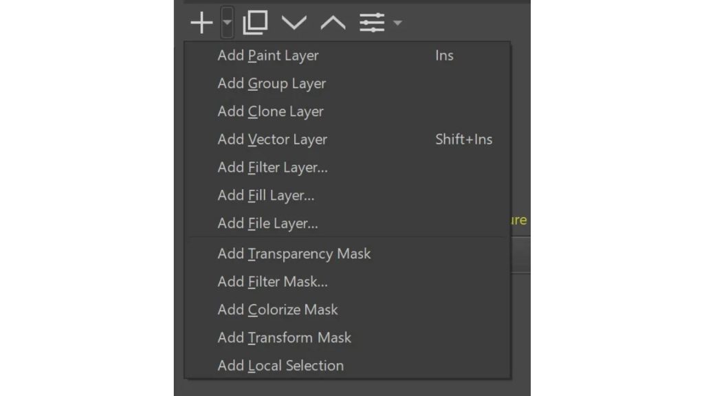 Photoshop vs Krita: Krita layer