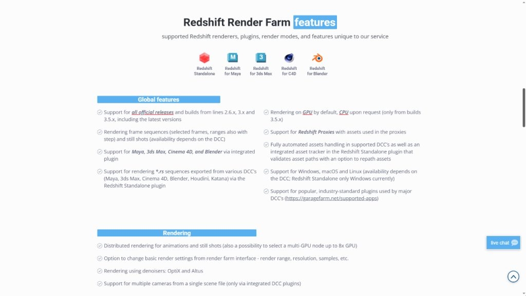 귀하의 프로젝트를 위한 최고의 C4D Redshift 렌더 팜 1