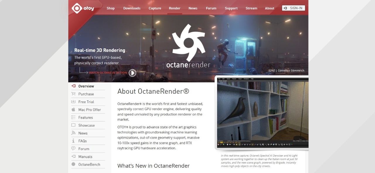 사실적인 렌더링을 위한 최고의 소프트웨어 7가지 Octane