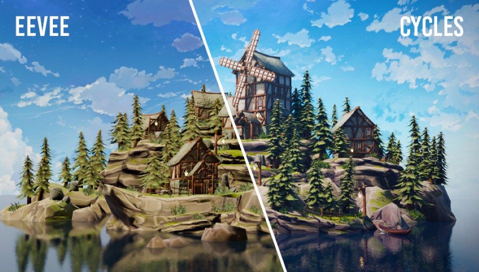 Blender Eevee vs Cycles: 2025년 당신의 워크플로에 더 적합한 것은 무엇일까요 1