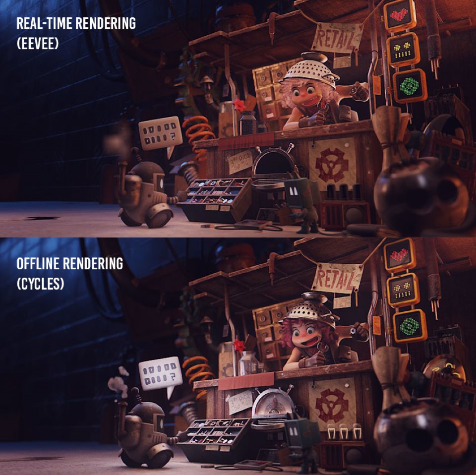 Blender Eevee vs Cycles: 2025년 당신의 워크플로에 더 적합한 것은 무엇일까요 4