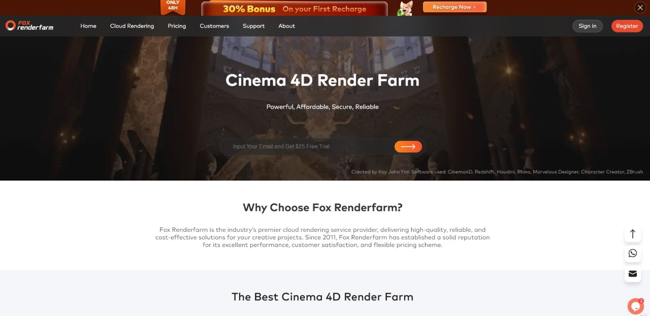 2026년 최고의 Cinema 4D 클라우드 렌더링 서비스 5가지 1