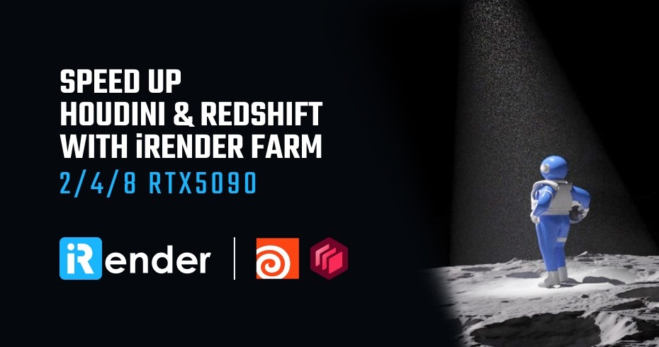 Houdini Redshift 렌더팜 RTX 5090