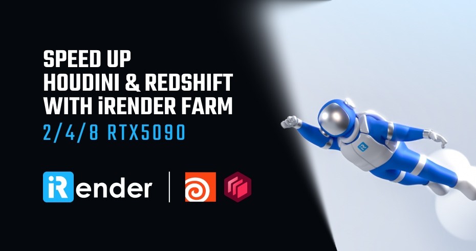 Houdini Redshift 렌더팜 Multi-RTX 5090