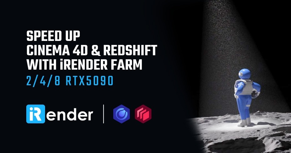 C4D & Redshift 렌더팜 8xRTX5090
