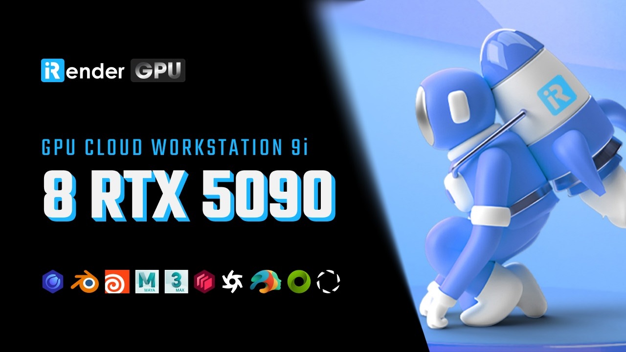 iRender GPU 렌더팜 Multi-RTX 5090