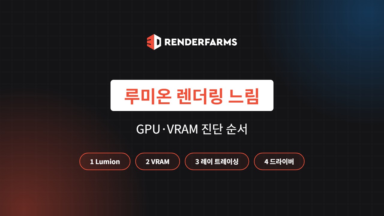 루미온 렌더링 느림 해결법: GPU·VRAM 진단 순서 (2026)
